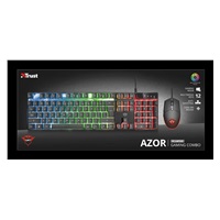 BAZAR - TRUST set klávesnice + myš GXT 838 Azor Gaming Combo CZ/SK - poškozený obal