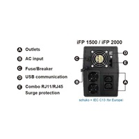 Fortron UPS FSP iFP 2000, 2000 VA / 1200W, LCD, lineárne interaktívne