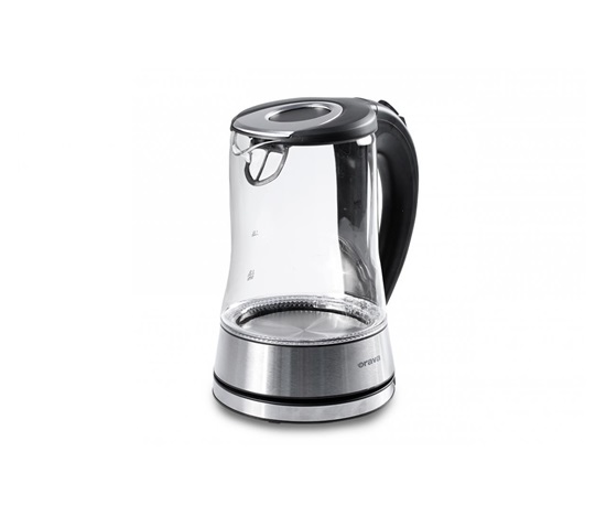 Orava VK-4017 B rychlovarná konvice, 2200 W, 1.7 l, skleněná, LED podsvícení, automatické vypnutí, černá
