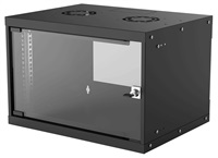 Intellinet 19" rack BASIC 6U/400 mm, čierny, rozložený flatpack