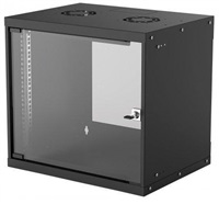 Intellinet 19" rack BASIC 9U/400 mm, čierny, rozložený flatpack