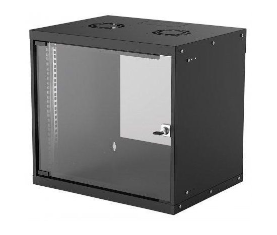 Intellinet 19" rack BASIC 9U/400 mm, čierny, rozložený flatpack