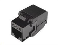 Solarix Samorezný keystone CAT6 UTP RJ45 čierny SXKJ-6-UTP-BK-SA