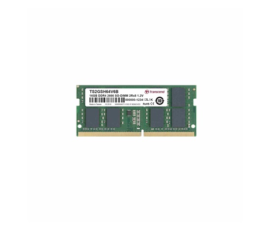 SODIMM DDR4 8GB 2666MHz TRANSCEND 1Rx8 1Gx8 CL19 1.2V