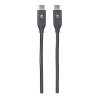 MANHATTAN USB 3.1 Kábel Gen2, samec typu C / samec typu C, 50 cm 3A, čierny