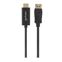 MANHATTAN Kábel DisplayPort - HDMI, 1 m, čierny
