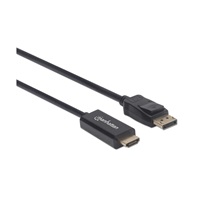 MANHATTAN Kábel DisplayPort na HDMI, 1.8 m, čierna