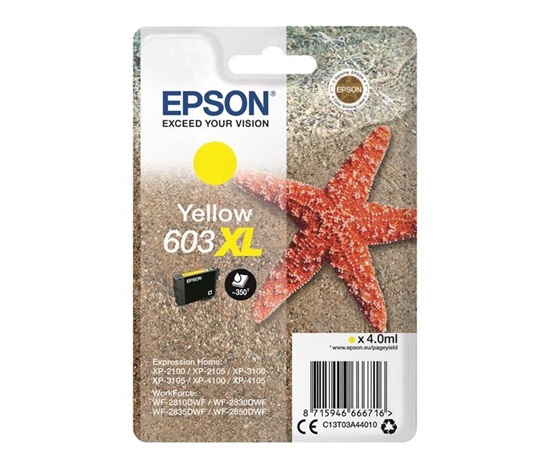 Atramentová tyčinka EPSON Singlepack "Starfish" Yellow 603XL