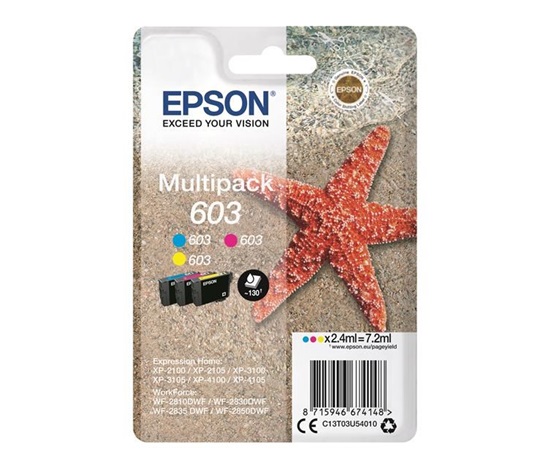 Atrament EPSON Multipack "Starfish" 3-farebný atrament 603