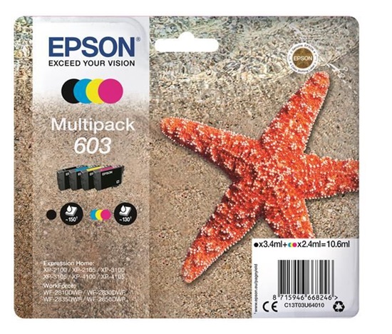 Atrament EPSON Multipack "Starfish" 4-farebný atrament 603