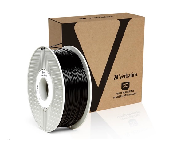 VERBATIM Filament pre 3D tlačiarne PLA 1.75mm, 335m, 1kg čierna