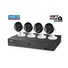 iGET HOMEGUARD HGNVK85304 PoE kamerový systém s detekciou pohybu SMART, 8-kanálový FullHD NVR + 4x FullHD vonkajšia kamera