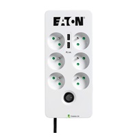 Eaton Protection Box 6 USB FR, prepäťová ochrana, 6 zásuviek, 2x USB nabíjačka, 1m