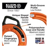 KLEIN TOOLS - protahovací pero zakončené ocelovou spirálou, sklolaminátové jádro, délka 30m, průměr 4.8mm