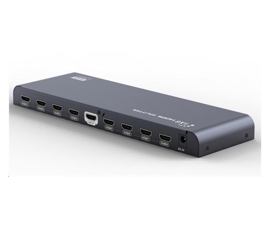 PremiumCord HDMI 2.0 rozdeľovač 1-8 portov, 4K x 2K/60Hz, FULL HD, 3D, čierny