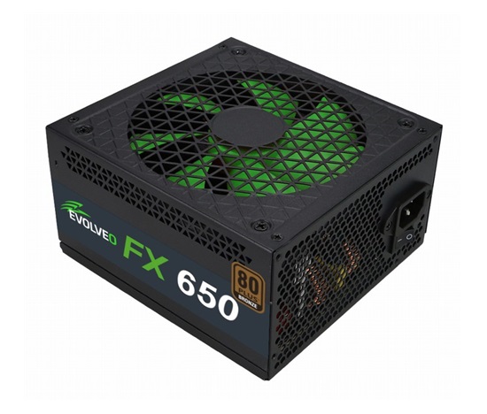 EVOLVEO FX 650 , napájací zdroj 650W ATX, 14cm, tichý, 80+ bronze, bulk