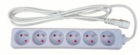 Prodlužovací přívod 6x230V pro UPS (IEC320-C14), 2m