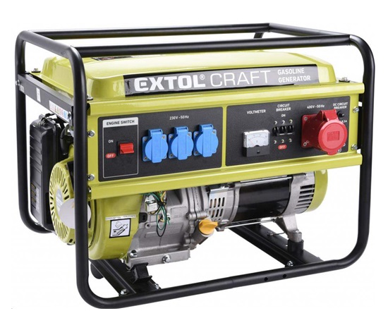 Extol Craft (421011) elektrocentrála benzínová, 13HP/5,5kW (400V) 3x1,8kW (230V)