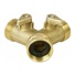 Extol Premium (8876042) rozdvojka s ventilem, 3/4", mosaz