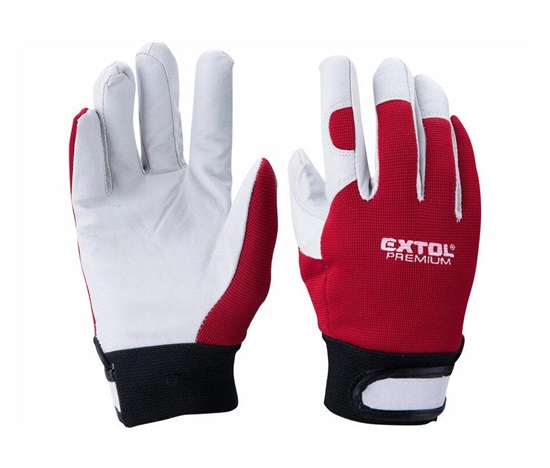 Extol Premium (8856655) rukavice pracovní kožené, velikost 8"