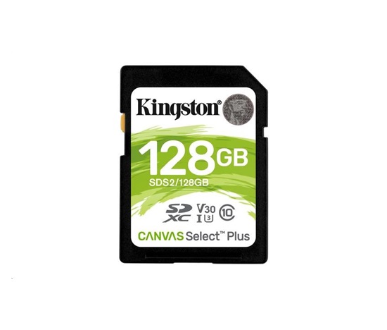 Kingston 128GB SecureDigital Canvas Select Plus (SDXC) 100R 85W Class 10 UHS-I