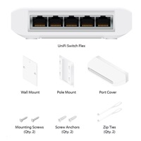 UBNT UniFi Switch Flex [5x Gigabit, 1xPoE In, 4xPoE Out]