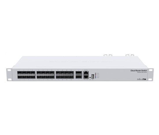 MikroTik Cloud Router Switch CRS326-24S+2Q+RM, 650MHz CPU, 64MB, 1x10/100, 24x10G, 2x40G, USB vrátane. L5