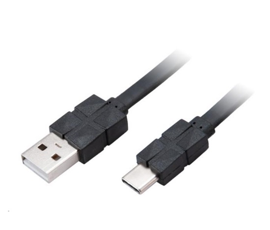Kábel AKASA PROSLIM USB 2.0 Typ C na typ A, 30 cm
