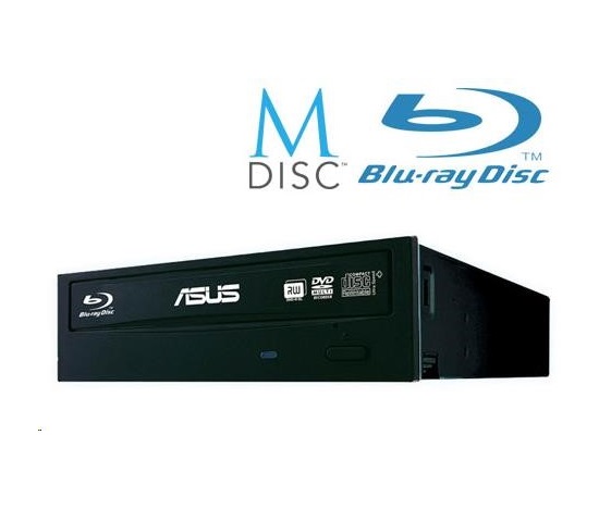 ASUS BLU-RAY Writer BW-16D1HT, čierny, SATA, maloobchodný predaj (softvér)