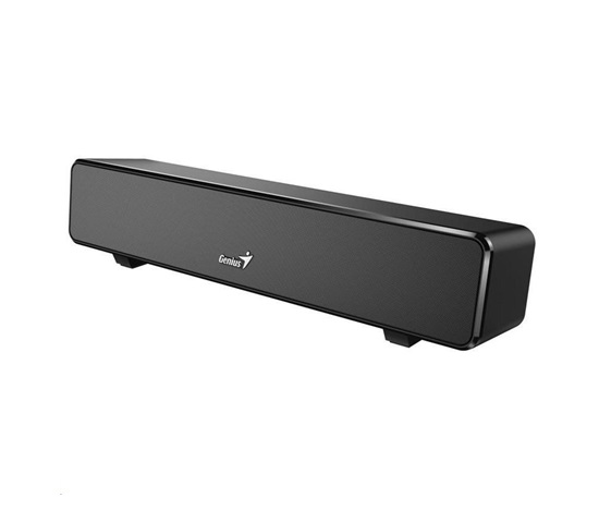 GENIUS USB SoundBar 100/ káblový/ 6W/ USB/ 3,5" jack/ čierny