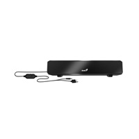 GENIUS USB SoundBar 100/ káblový/ 6W/ USB/ 3,5" jack/ čierny
