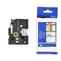 BROTHER TZEN251 - 24 mm široká kazeta TZ, nelaminovaná TZE-251, biele/čierne písmo