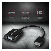 AXAGON RVD-VGN, redukcia / adaptér DisplayPort -> VGA, FullHD, 1920*1200