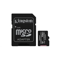 Karta Kingston 256GB micSDXC Canvas Select Plus 100R A1 C10 + adaptér SD