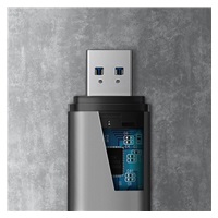 AXAGON CRE-SAC, USB3.externá čítačka kariet SD/microSD 2 Gen 1 Type-C + Type-A, podpora UHS-I