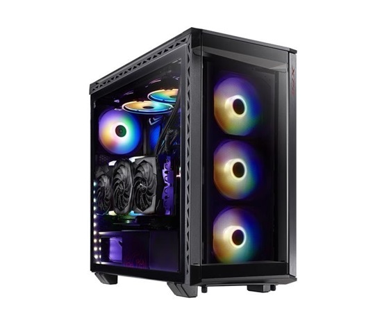 ADATA XPG case BATTLECRUISER Mid-Tower, bez zdroje, 4x 120mm ARGB Fan, Černá