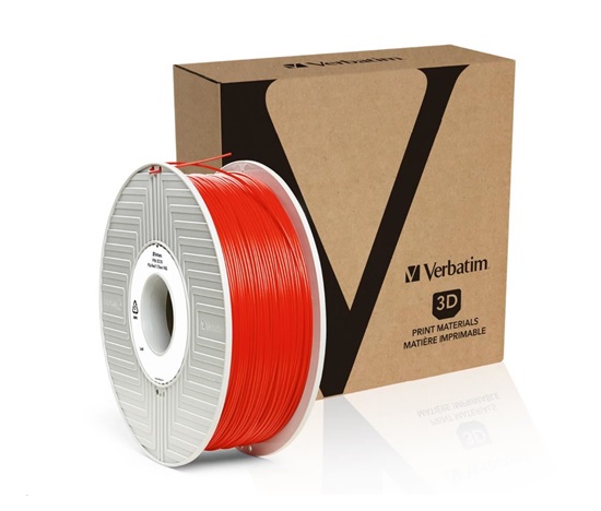 VERBATIM Filament pre 3D tlačiarne PLA 1.75mm, 335m, 1kg červená (OLD PN 55270)