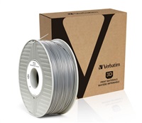 VERBATIM Filament pre 3D tlačiarne ABS 1.75mm, 404m, 1kg strieborná/kovovo sivá (OLD PN 55016)