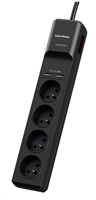 CyberPower Surge Buster™ 4 zásuvky, 2xUSB, 1.8m, nové