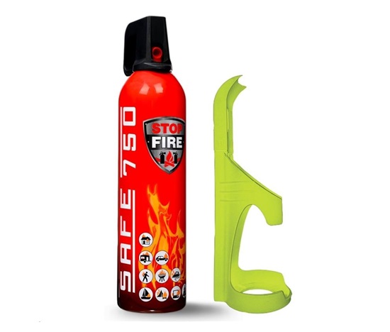 SAFE 750 set - hasicí sprej 750 ml + SAFE 75F držák