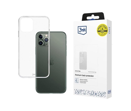 3mk ochranný kryt Armor case pro Apple iPhone 11 Pro, čirý