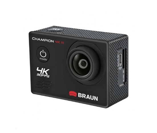 Braun CHAMPION 4K III sportovní minikamera + podvodní pouzdro