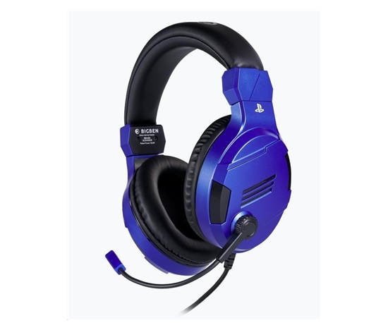 Bigben herní sluchátka s mikrofonem - modré