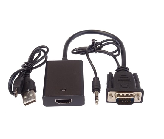 PREMIUMCORD VGA+audio elektronický prevodník na HDMI FULL HD 1080p