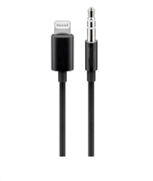 PREMIUMCORD Redukčný audio kábel Apple Lightning na 3.5 mm stereo jack, 1 m, čierny