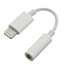 PREMIUMCORD Redukčný audio kábel Apple Lightning na 3.5 mm stereo jack/female, biely