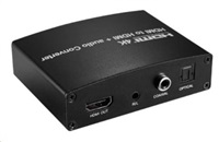 PREMIUMCORD HDMI 4K Audio extraktor s oddelením zvuku na stereo jack, SPDIF Toslink, RCA