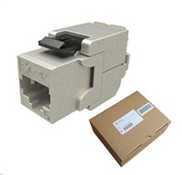 Solarix MULTIPACK 24 ks - 10G keystone CAT6A STP samorezný SXKJ-10G-STP-BK-SA