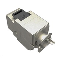 Solarix MULTIPACK 24 ks - keystone CAT5E STP RJ45 samorezný SXKJ-5E-STP-BK-SA