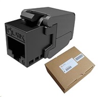 Solarix MULTIPACK 24 ks - keystone CAT6 UTP RJ45 samorezný SXKJ-6-UTP-BK-SA